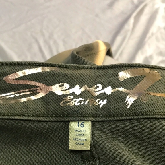 New Skinny Jeans Green SZ 16 - Picture 7 of 9